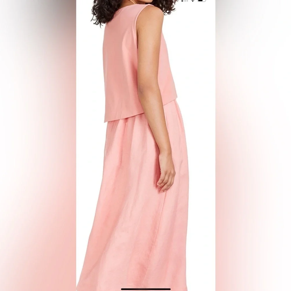 Alfani Women's Layered-Look Midi
Sleeveless Dress Size M Sunrise Coral - Picture 14 of 15
